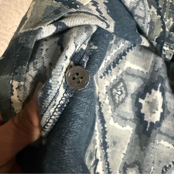 Blue Patterned Women's Tunic - Picture 9 of 12